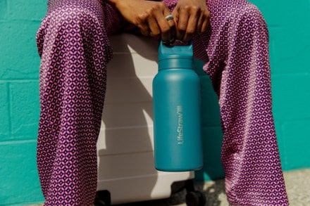 LifeStraw Go Series Insulated Stainless-Steel Water Filter Bottle - 34 fl. oz. 1