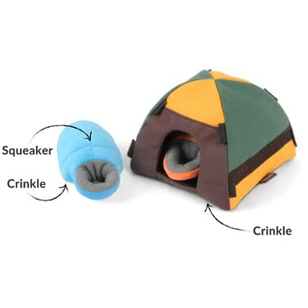 Play Pet Brands Camp Corbin Trailblazing Tent Dog Toy 3