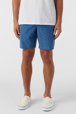 O'Neill Stockton Print Elastic Waist 18" Hybrid Shorts - Men's 1