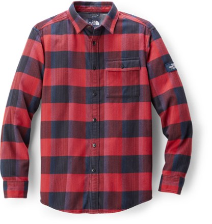 north face red flannel