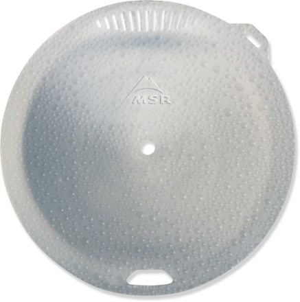 MSR WindBurner Stove System Lid Top View (Red)