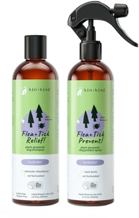 kin+kind Flea and Tick Spray and Shampoo Set 0