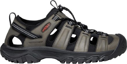 KEEN Targhee III Sandals - Men's Side view (Grey/Black)