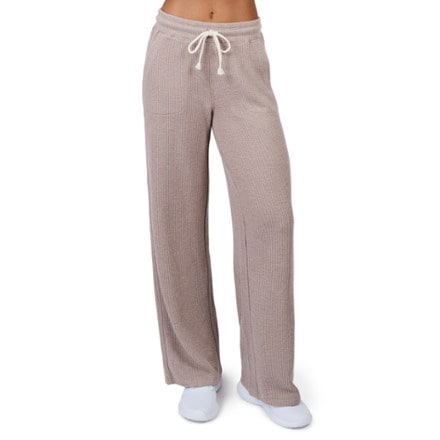 Free Country Ripple Knit Long Wide Leg Pants - Women's 0