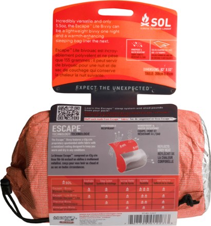 SOL Escape Lite Bivy Back view (None)