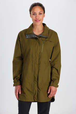 Outdoor Research Aspire Trench Rain Jacket - Women's 1