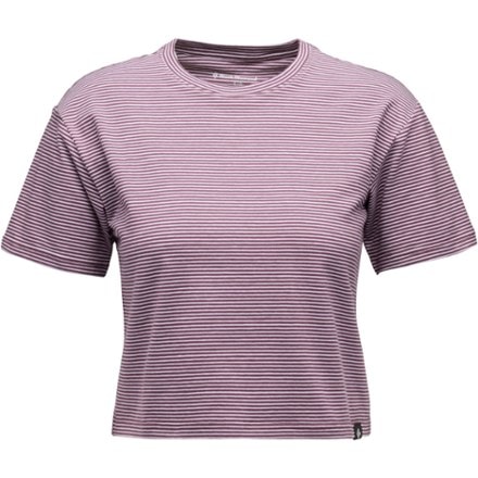Black Diamond Stripe Crop T-Shirt - Women's 0