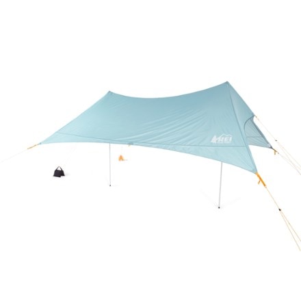 REI Co-op Westward Camp Tarp Set 3/4 front view with rainfly