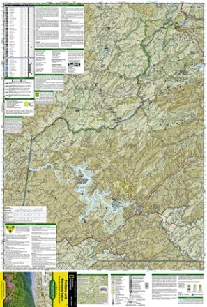 National Geographic Fontana and Hiwassee Trail Map 2