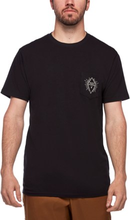 Black Diamond Rays Pocket T-Shirt - Mens