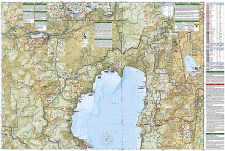 National Geographic Lake Tahoe Basin Trail Map 1