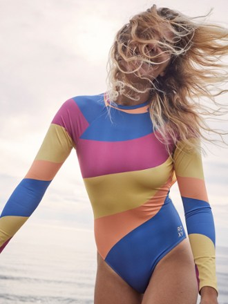 Roxy Pop Surf Long-Sleeve One-Piece Swimsuit - Women's 5