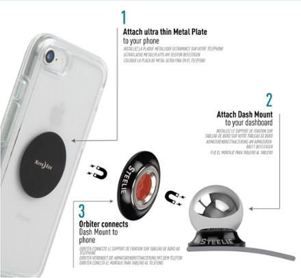 Nite Ize Steelie Orbiter Dash Mount Kit 5
