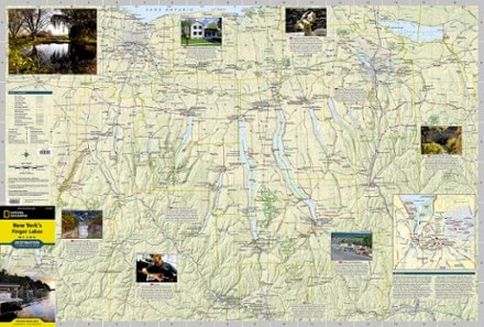 National Geographic New York's Finger Lakes Destination Touring Map & Guide 2