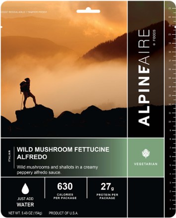 AlpineAire Foods Wild Mushroom Fettuccine Alfredo - 1 Serving 0