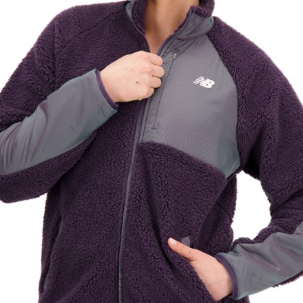 New Balance Q Speed Sherpa Fleece Jacket - Women's 3