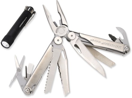 Leatherman Wave MultiTool / Monarch 300 Flashlight Combo Set at REI