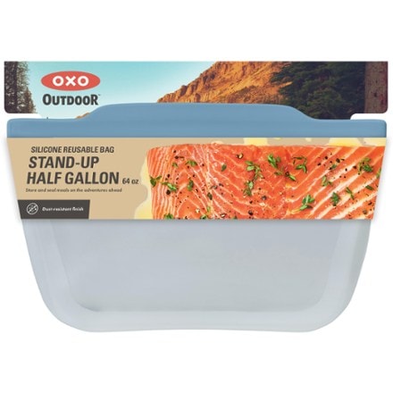 OXO Outdoor Silicone Reusable Stand-Up Bag - Half-Gallon - 64 oz. 0