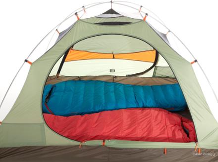 with sleeping bags (Sage/Earth)