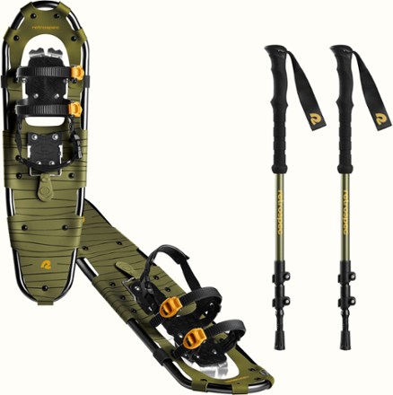 Retrospec Drifter Snowshoe Bundle with Trekking Poles - 30" 1