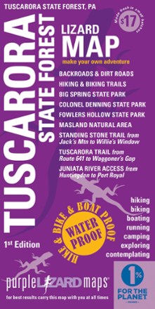 Purple Lizard Maps Tuscarora State Forest Map 0