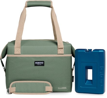 Igloo ECOCOOL Switch Tote 24 Cooler with Large Performance Ice Block 2