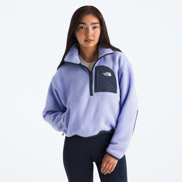 On Body Image of color Periwinkle Glow/Summit Navy