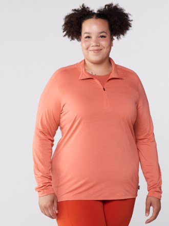 REI Co-op Merino 185 Long-Sleeve Half-Zip Base Layer Top - Women's Plus Sizes 1
