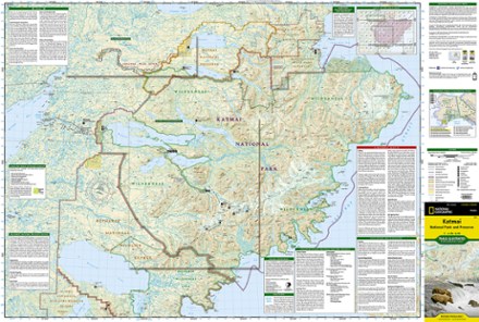 National Geographic Katmai National Park and Preserve Trail Map 2