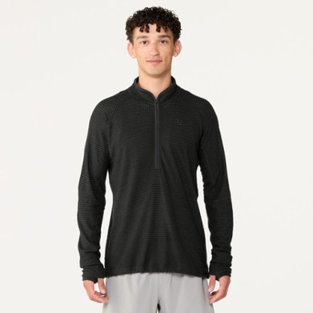 Icebreaker Merino 400 RealFleece Grid Peaksland Long-Sleeve Half-Zip - Men's 1