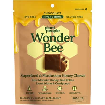 Plant People WonderBee Superfood & Mushroom Honey Chews 0