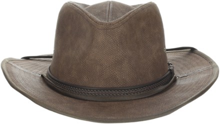 Dorfman Hat Co. Rattler Faux Leather Outback Hat - Men's 1
