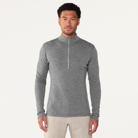 Arms Of Andes Felpa Con Cappuccio Uomo In Lana Di Alpaca 300 – Leggera Mezza Zip
