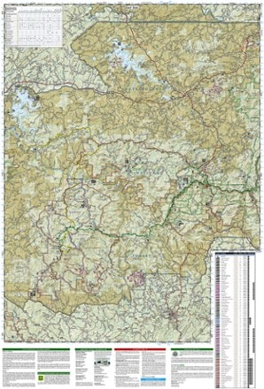 National Geographic Springer and Cohutta Mountains Topographic Map 1