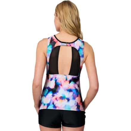 Free Country Mesh V-Neck Tankini Swimsuit Top - Women's 1