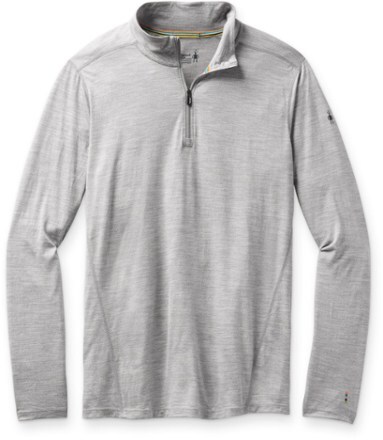 Smartwool Men’s Classic All-Season Merino 1/4 Zip Base Layer – Long Sleeve, Solid, Regular Fit
