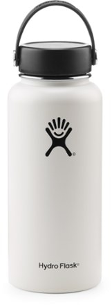 Hydro Flask Bottle, Wide Mouth, White, 32 Ounce