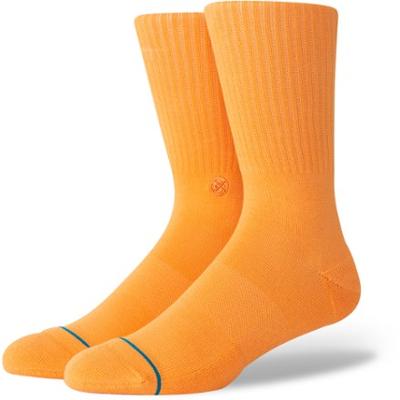 Stance Icon Crew Socks Orange M