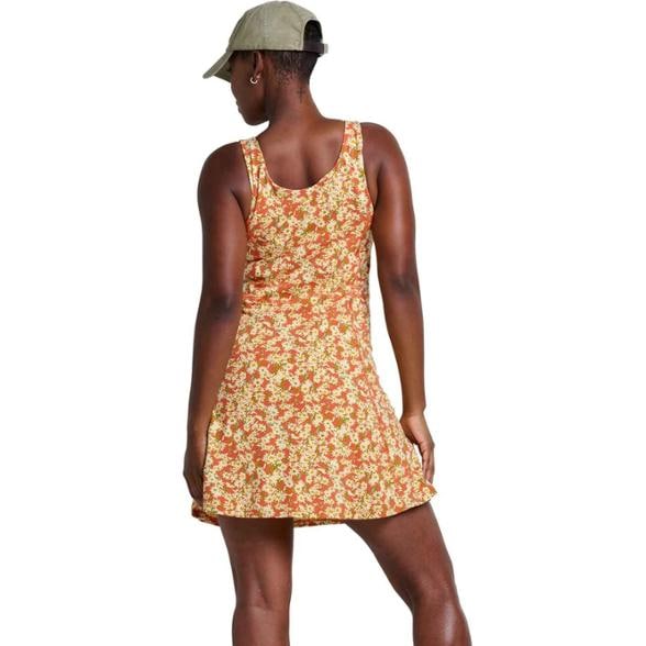 On Body Image of color Mango Daisy Field Print