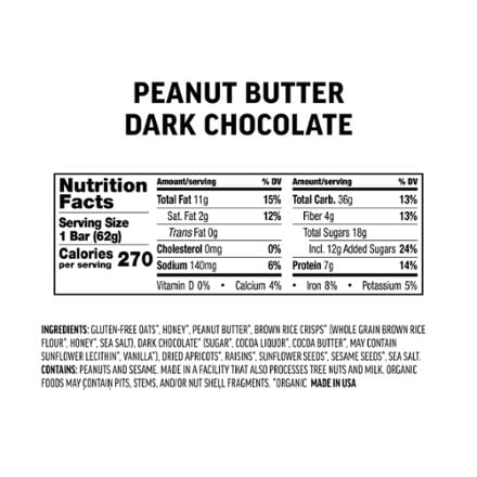 Kate's Real Food Peanut Butter Dark Chocolate Bar 2