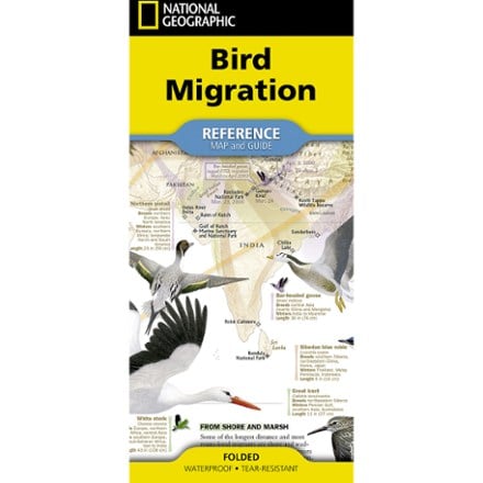 National Geographic Bird Migration Reference Map and Guide 0