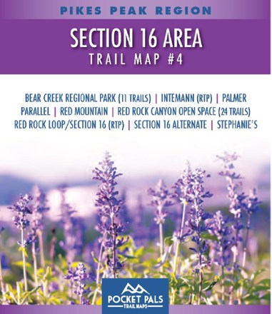 Pocket Pals Trail Maps Pikes Peak Region: Section 16 Area Trail Map #4 0