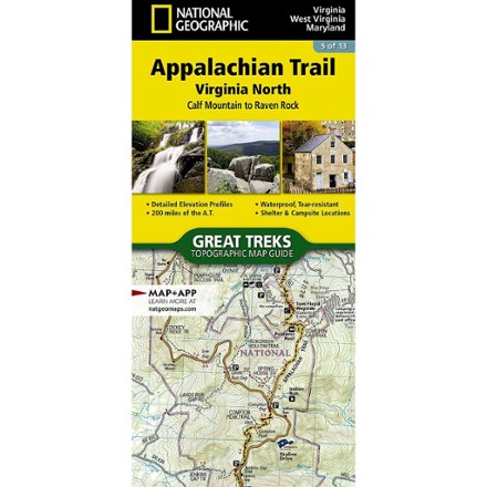 National Geographic Appalachian Trail: Virginia North Map Guide 0