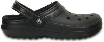 black crocs with fur