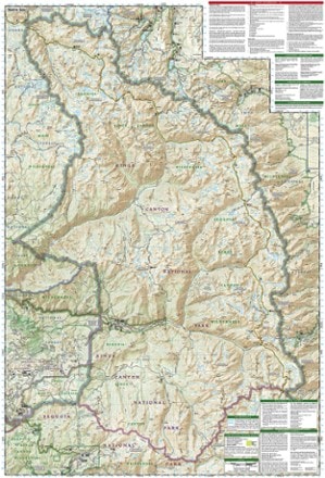 National Geographic Sequoia and Kings Canyon National Park Trail Map 2