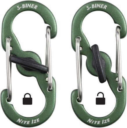 Nite Ize MicroLock S-Biner Keychains - Package of 5 2