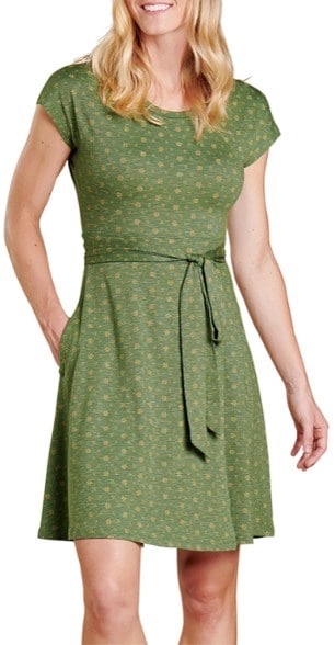 On Body Image of color Bronze Green Bandana Print