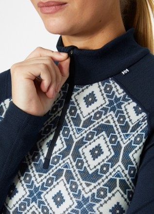 Helly Hansen LIFA Merino Midweight 2-in-1 Graphic Half-Zip Base Layer Top - Women's 4