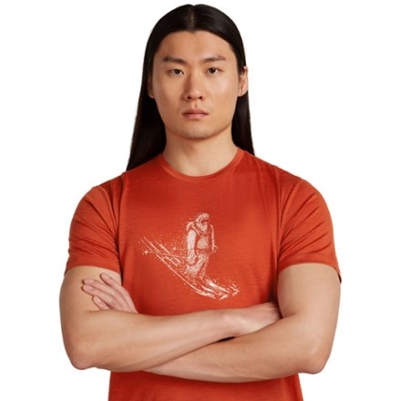 Icebreaker Merino 150 Tech Lite Skiing Yeti Base Layer T-Shirt - Men's 4