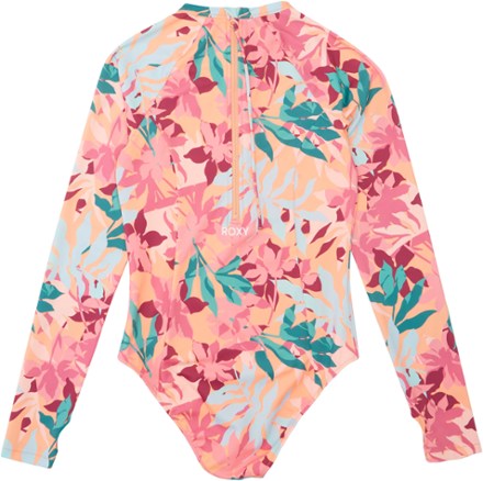 Roxy Active Long-Sleeve Back-Zip One-Piece Swimsuit - Women's 4